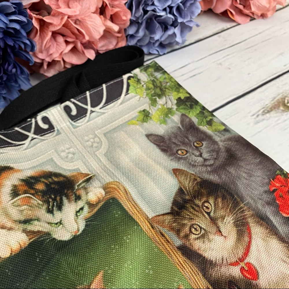 Eco-Friendly Naughty Kittens Folding Tote Bag - Picture 7 of 16